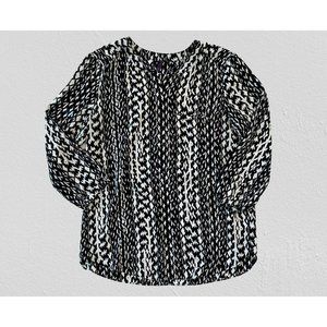 NYDJ Floral Pleated Back Blouse Women's Size XS